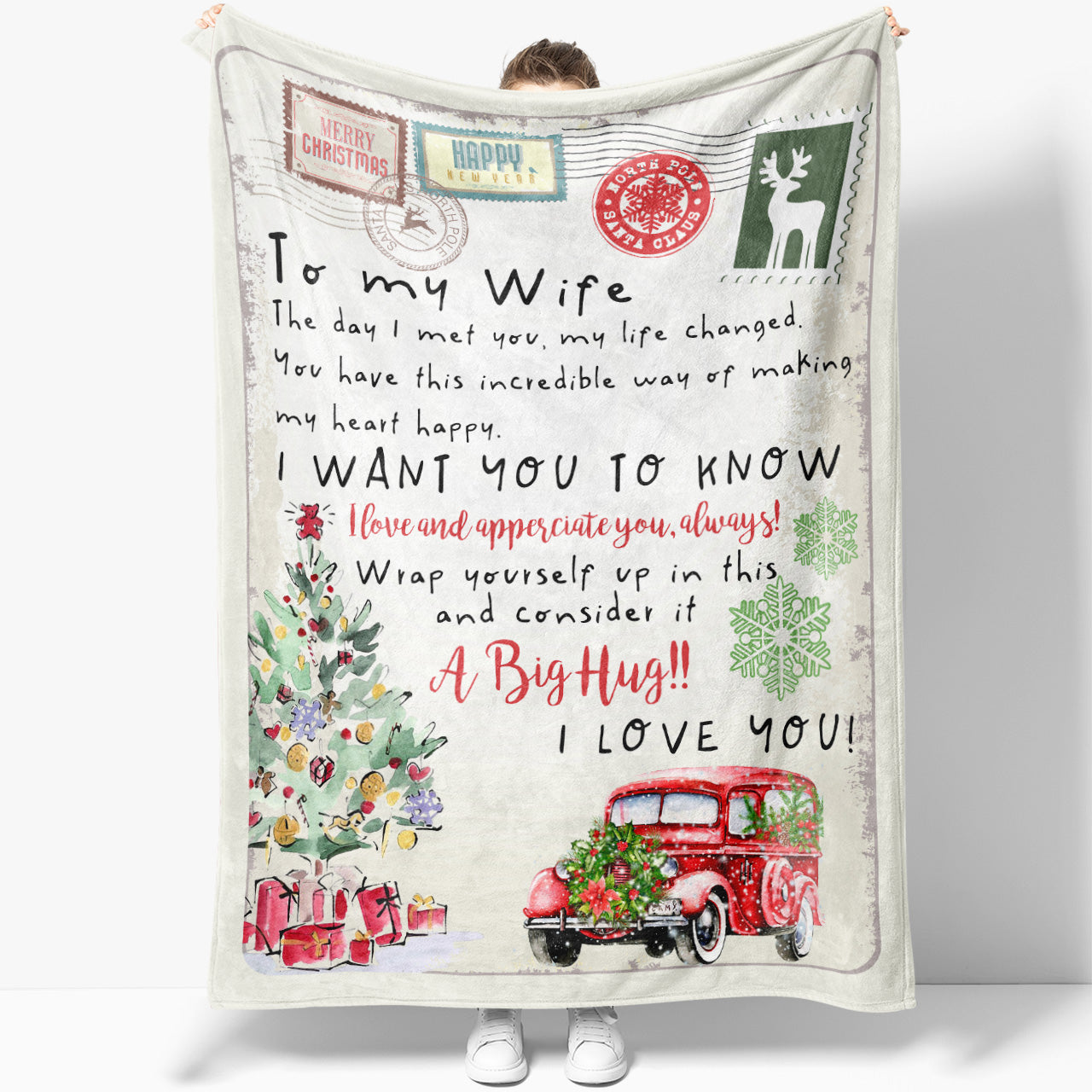 Blanket Christmas Gift For Her, Christmas Gifts For Her, The Day I Met You