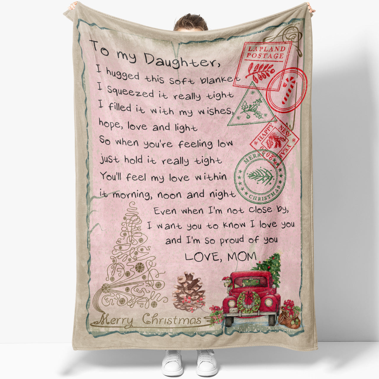 Blanket Gifts For Adult Daughter, Sentimental Gifts For Daughter From Mom,  I Hugged This, Christmas Gifts For Daughter, Unique Mother Daughter Gifts -  Sweet Family Gift