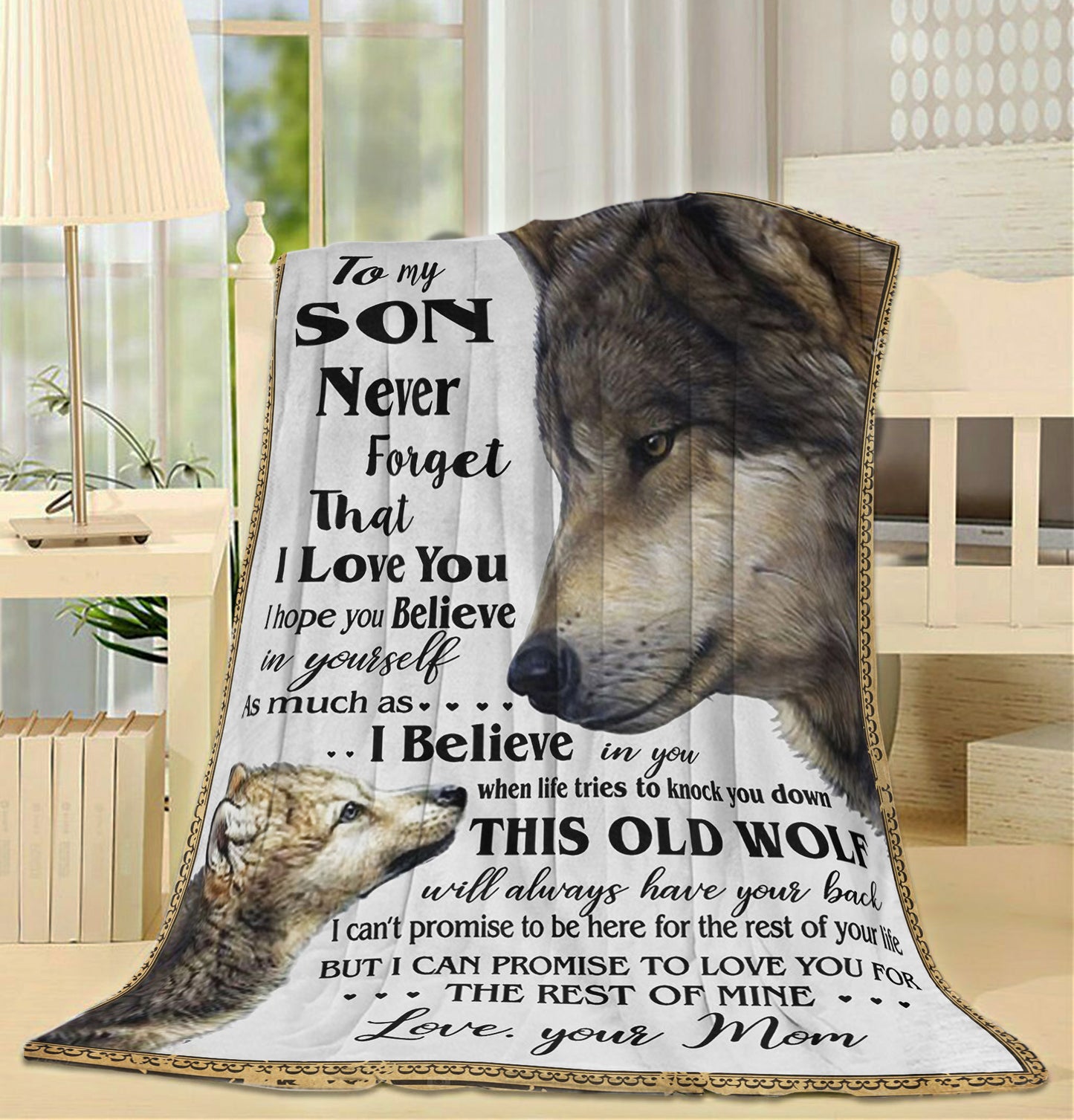 Blanket Gifts For Sons From Mothers, Mother And Son Gifts, I Love You