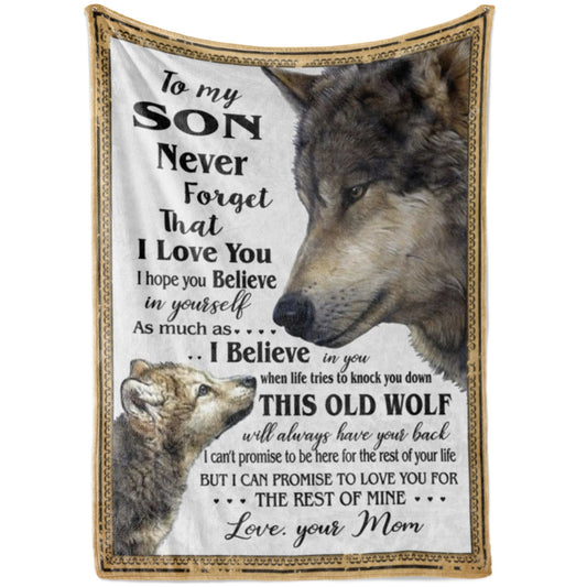 Blanket Gift For Son, Sentimental Gifts For My Son, I Love You