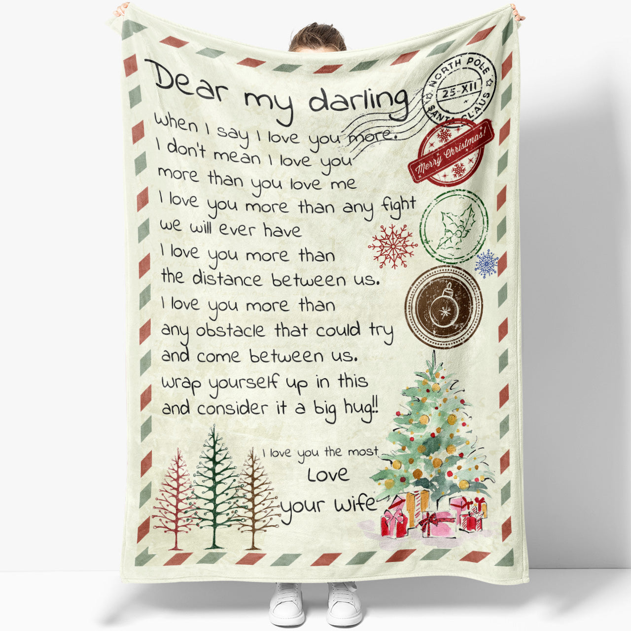 Blanket Gift For Him, Christmas Presents For Men, I Love You More