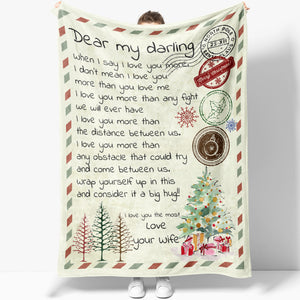 Blanket Gift For Husband, Christmas Gifts For Men, When I Say I Love You