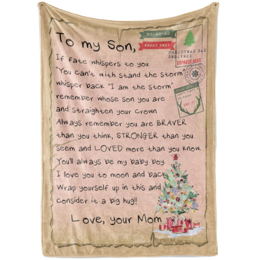 Blanket Gift ideas For Son, Graduation Gift Ideas For Son, You Are The Storm