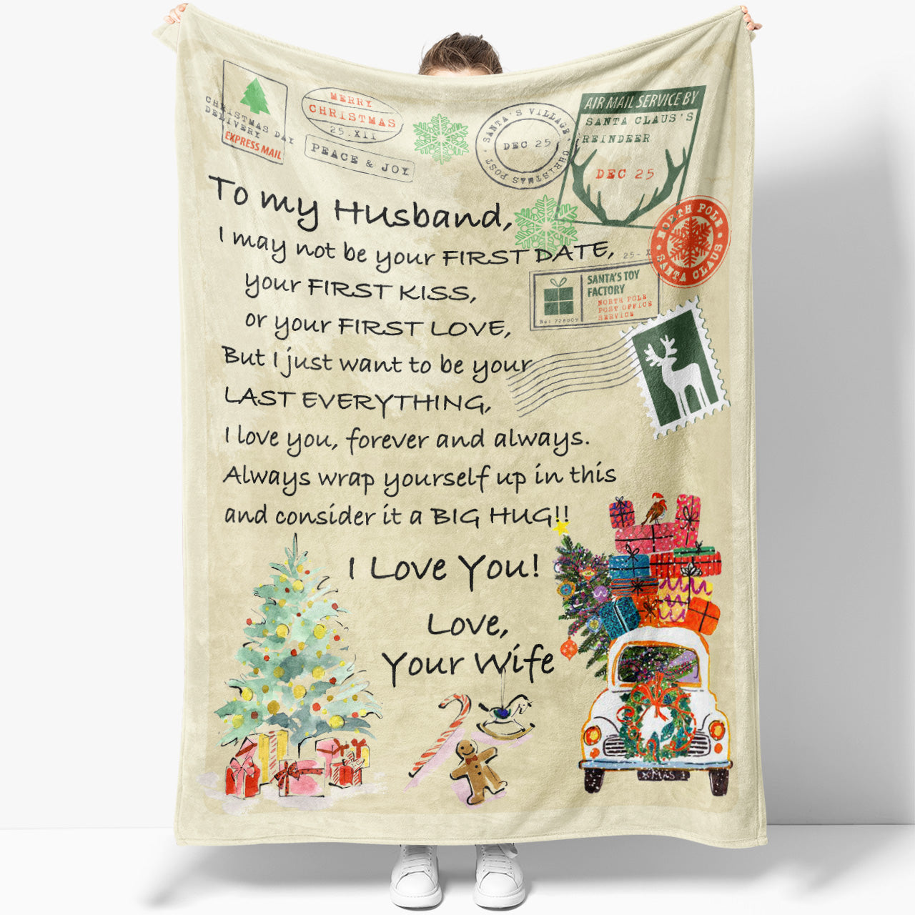 Blanket Gift For Him, Christmas Gifts For Men, Cool Gifts For Guys, Be Your First Date