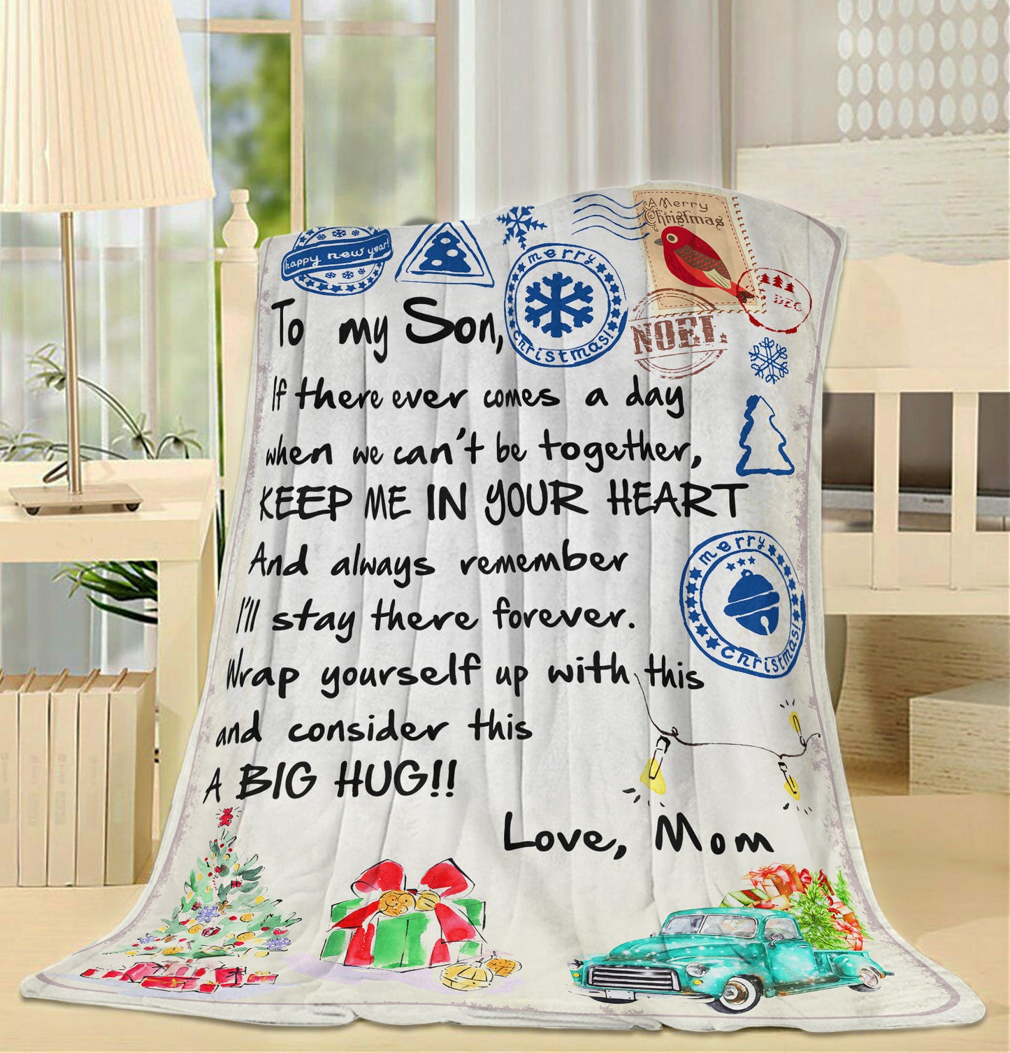 Blanket Gift ideas For Son, Graduation Gift Ideas For Son, We Cant Be Together