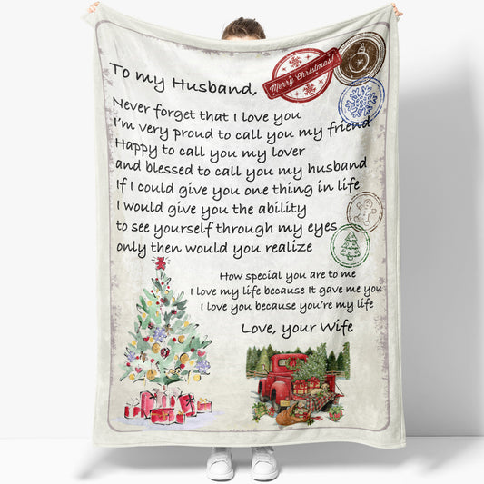 Blanket Gift For Husband, Presents For Men, Never Forget That