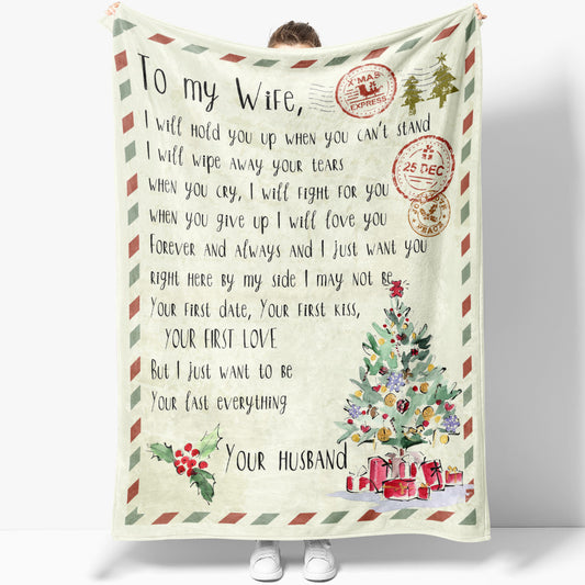 Blanket Christmas Gift For Her, Anniversary Gifts For Her, I Will Hold You Up