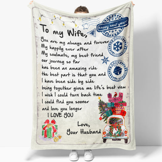 Blanket Christmas Gift For Her, Christmas Gifts For Her, My Always And Forever