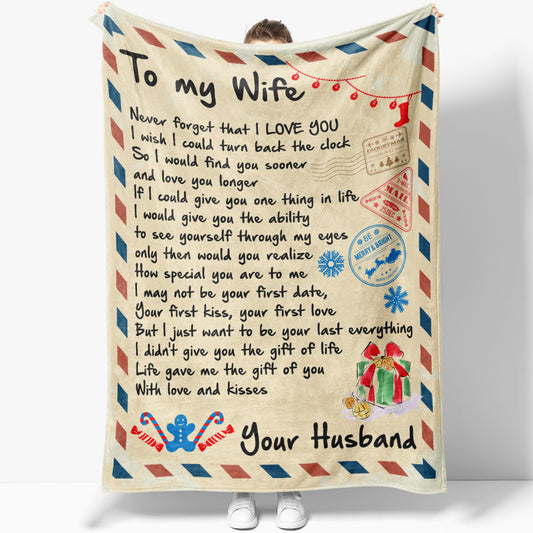 Blanket Gift For Wife, Christmas Gifts For Her, Christmas Gift Ideas For Wife, You Are My Life