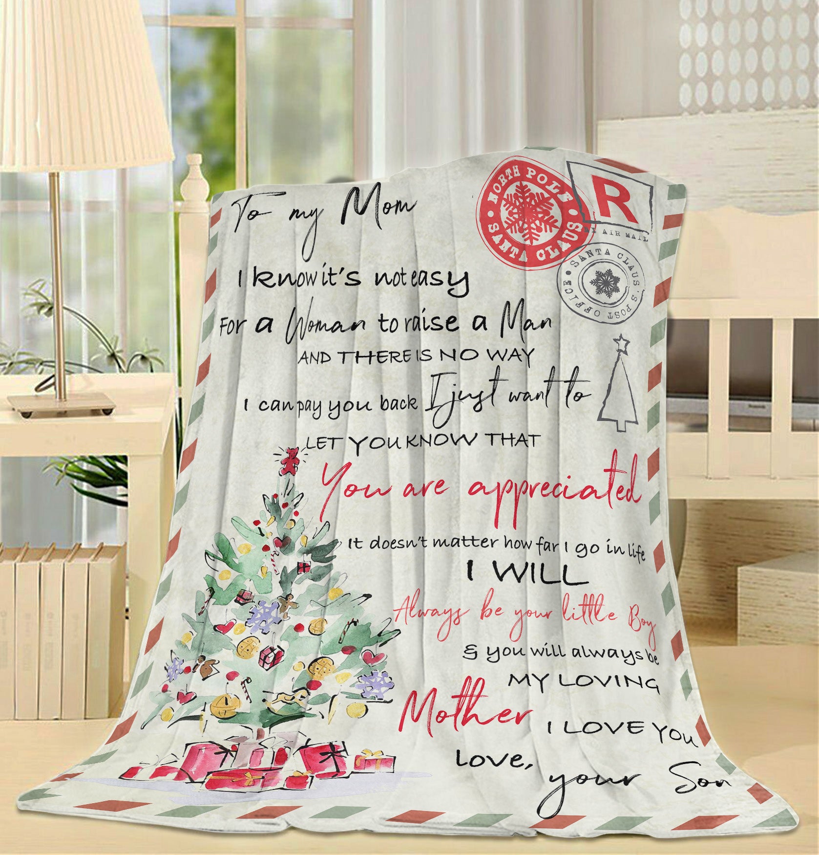 TKM Home Gifts For Mom, Christmas Birthday Gifts For Mom, Blanket