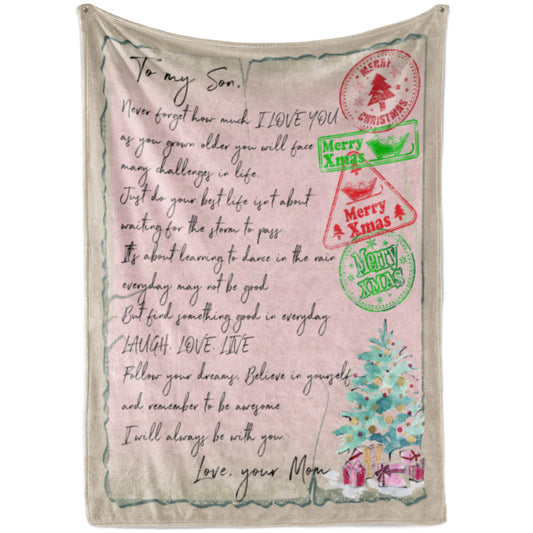 Blanket Christmas Gift For Son, Graduation Gift Ideas For Son, How Much I Love You