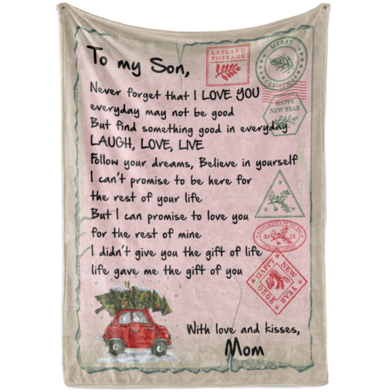 Blanket Gifts For Sons From Mothers, Birthday Gift For Son, Never Forget