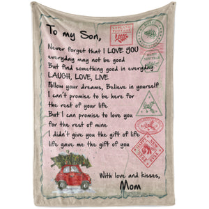 Blanket Gifts For Sons From Mothers, Christmas Gifts For Son, Never Forget