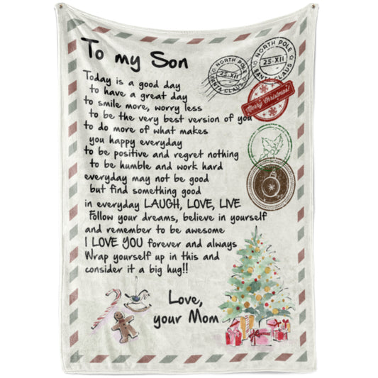 Blanket Gift ideas For Son, Sentimental Gifts For My Son, A Good Day