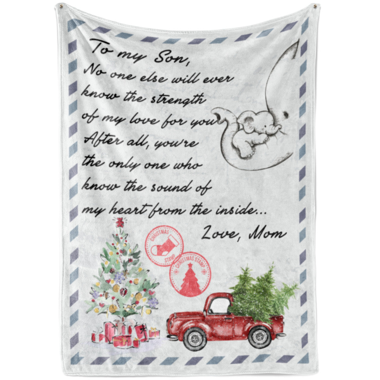 Blanket Gifts For Sons From Mothers, Christmas Gifts For Son, Baby Elephant