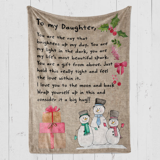 Christmas Blanket Gift For Daughter, Gifts For 9 Year Old Daughter, You Are The Ray