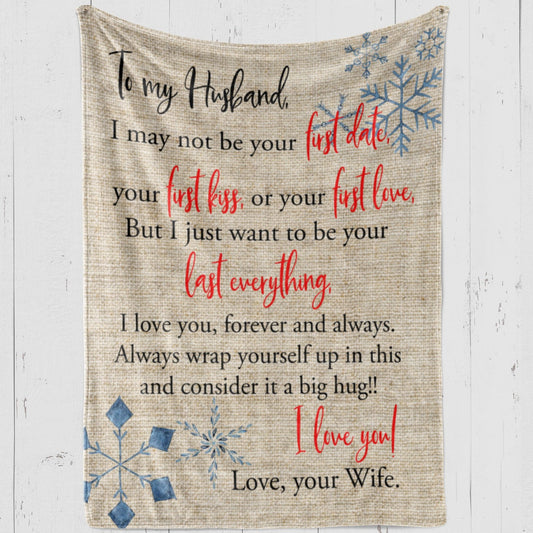 Blanket Gift For Husband, Christmas Gifts For Men, Your First Date