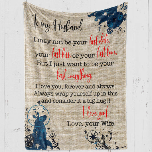 Blanket Gift For Husband, Gifts For Men, Your First Date