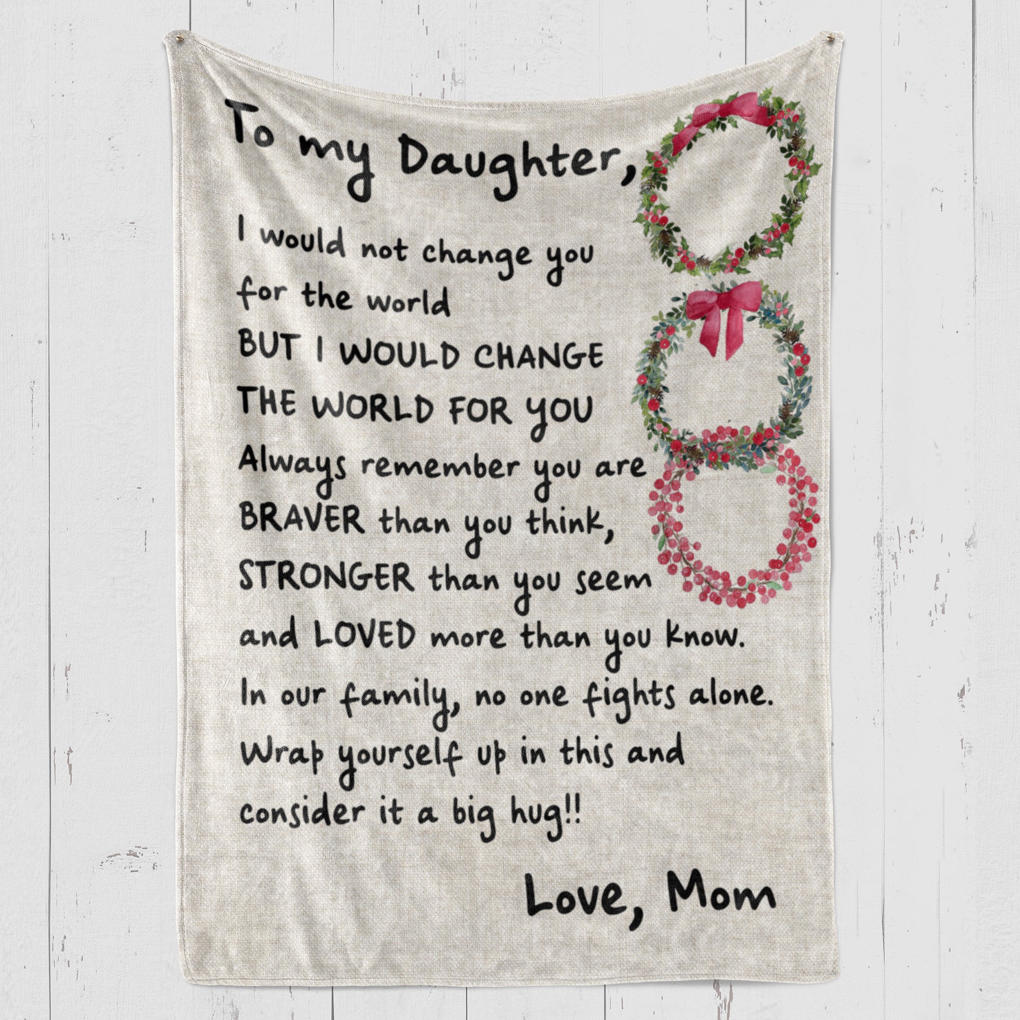 Blanket Birthday Gifts For Daughter, Best Christmas Gifts For Daughter, I Would Not