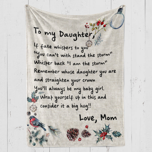 Blanket Gift Ideas For Daughter, Personalized Gifts For Daughter, Fate Whispers