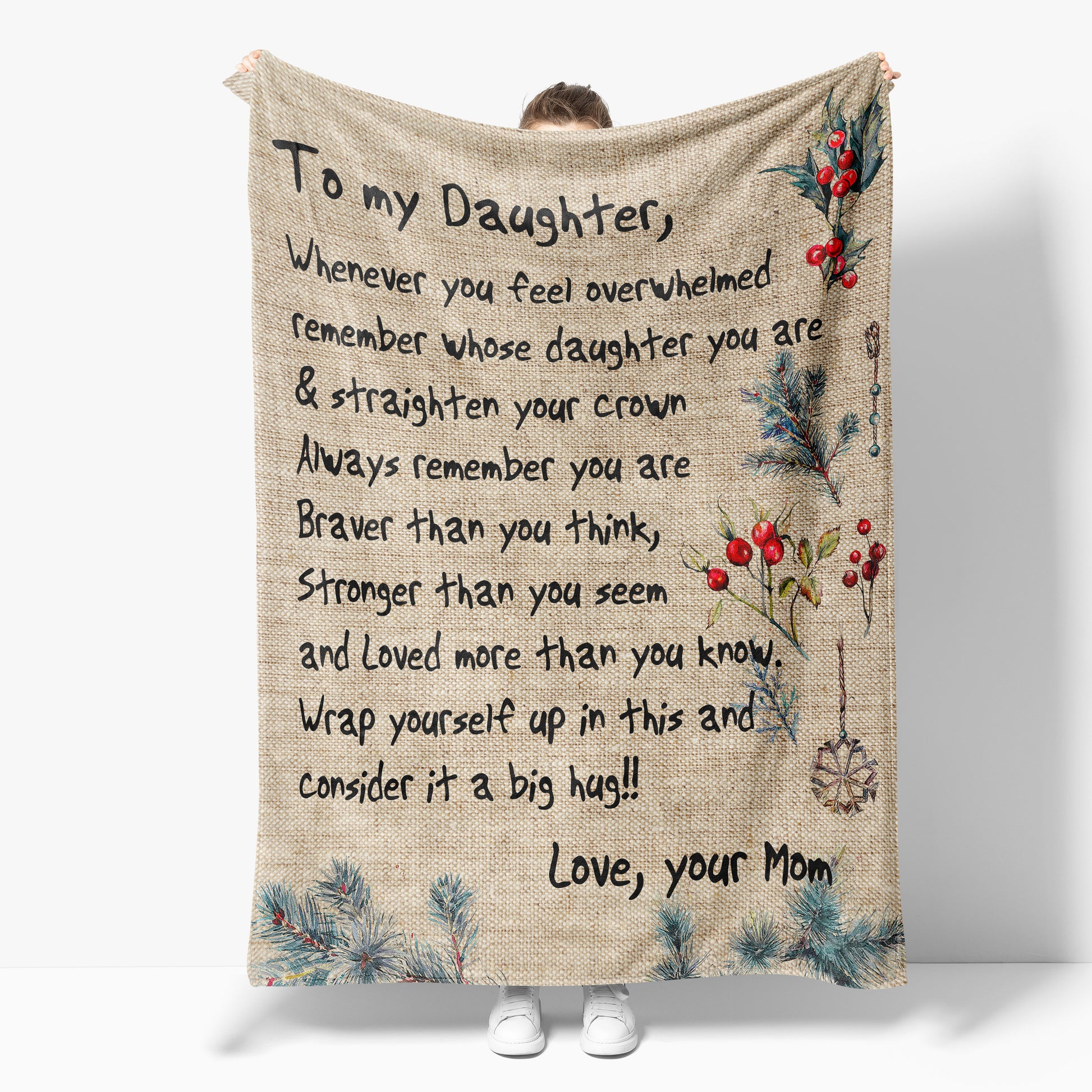 Blanket Christmas Gift For Daughter, Birthday Gifts For Daughter, Whose Daughter You Are