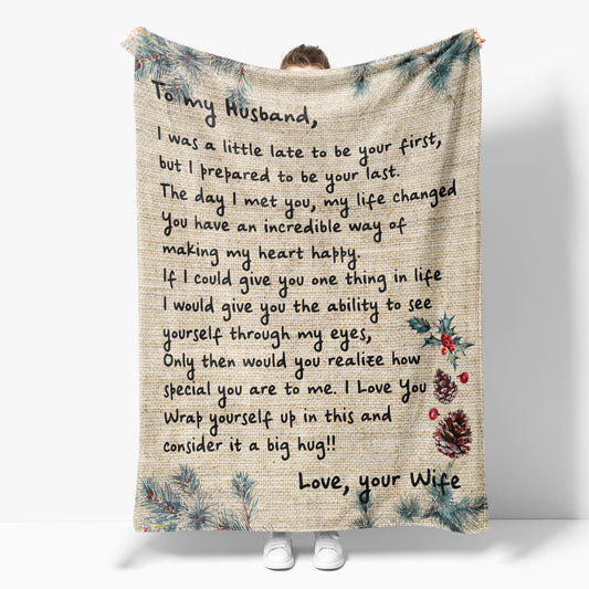 Blanket Gift For Husband, Birthday Present For Husband, I am Your