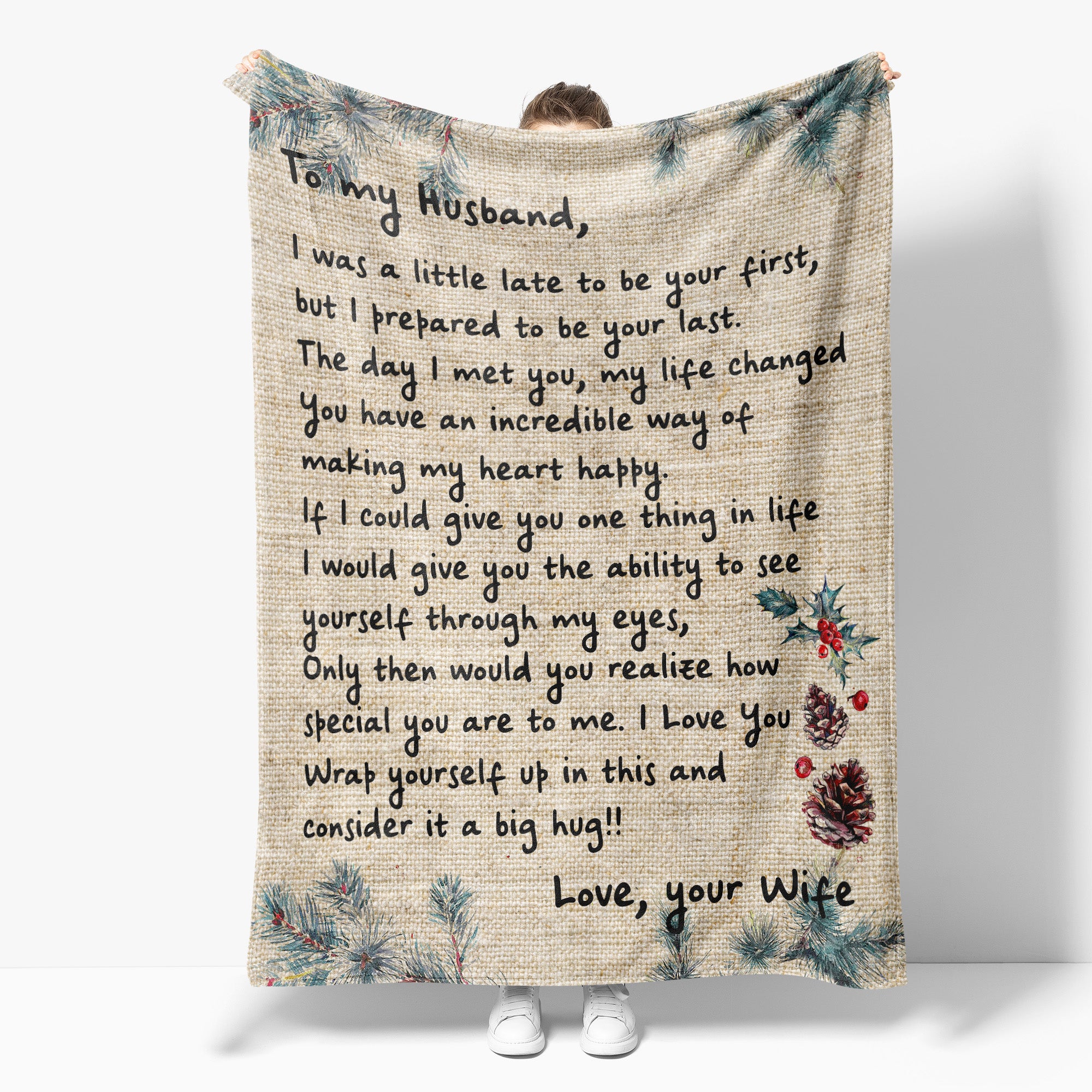 Blanket Gift For Husband, Birthday Present For Husband, I am Your