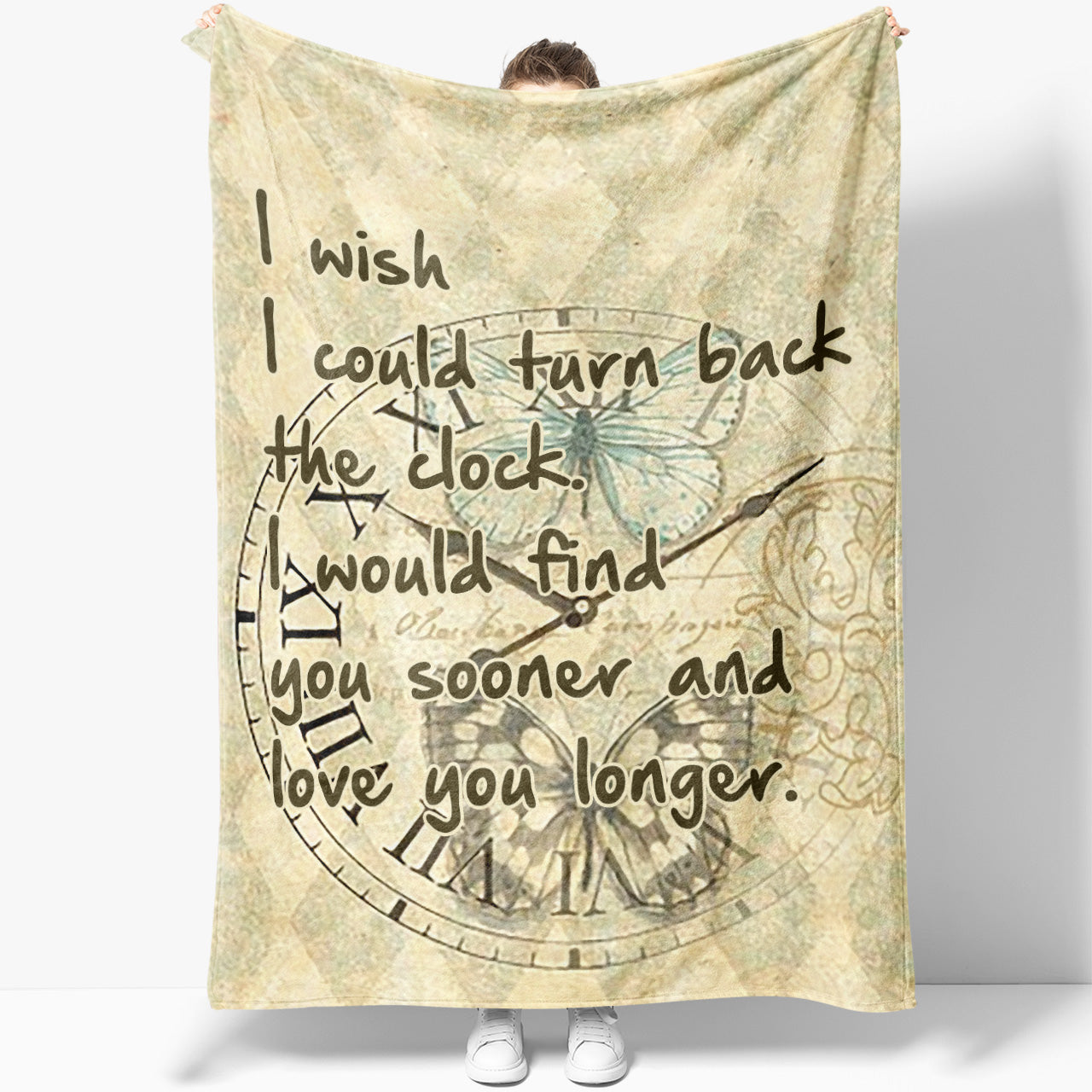 Blanket Gift For Her, Gift For Girlfriend, Gift Ideas For Women, Turn Back The Clock