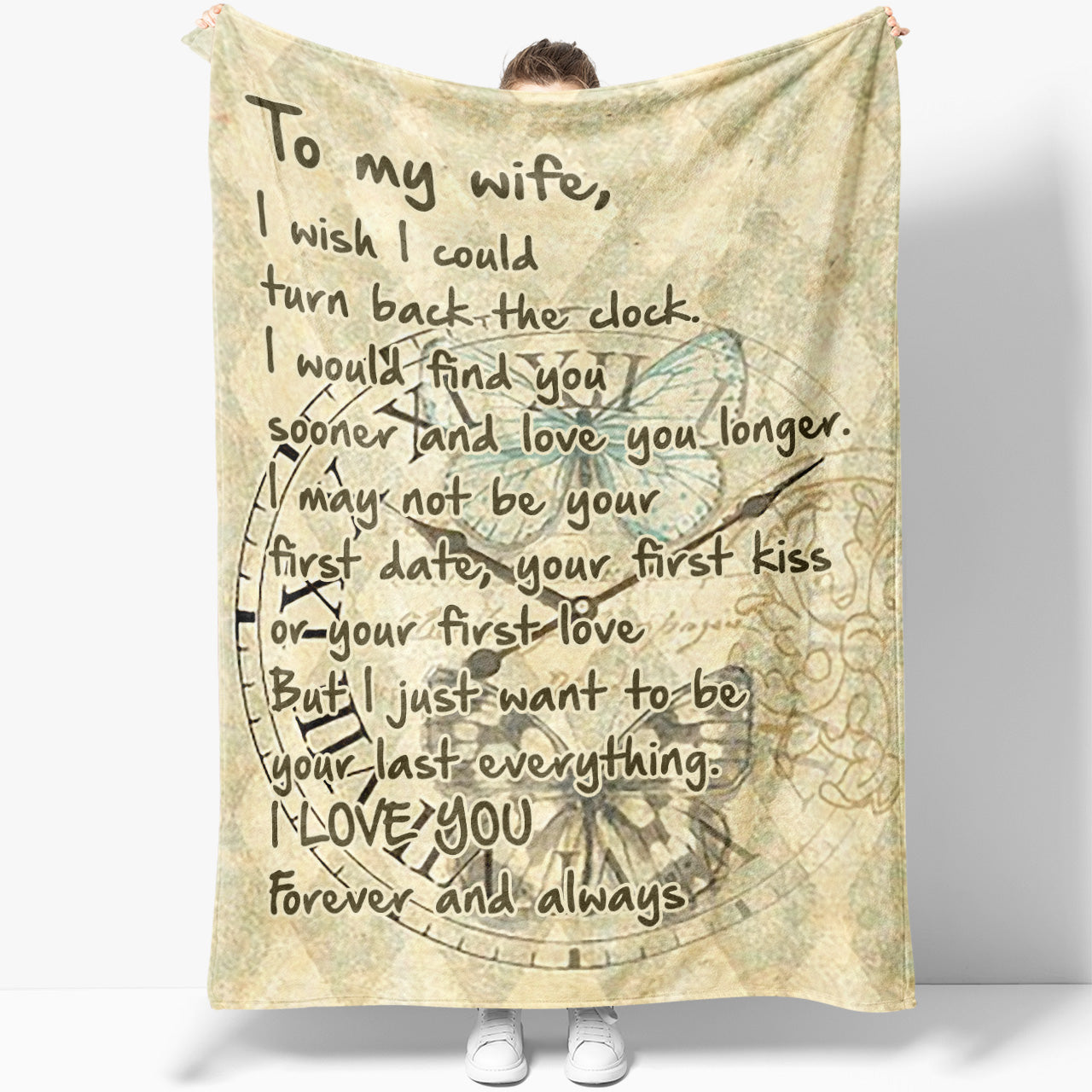 Blanket Gift For Wife, Birthday Gift Ideas For Her, Romantic Gifts For Her, Love You Longer