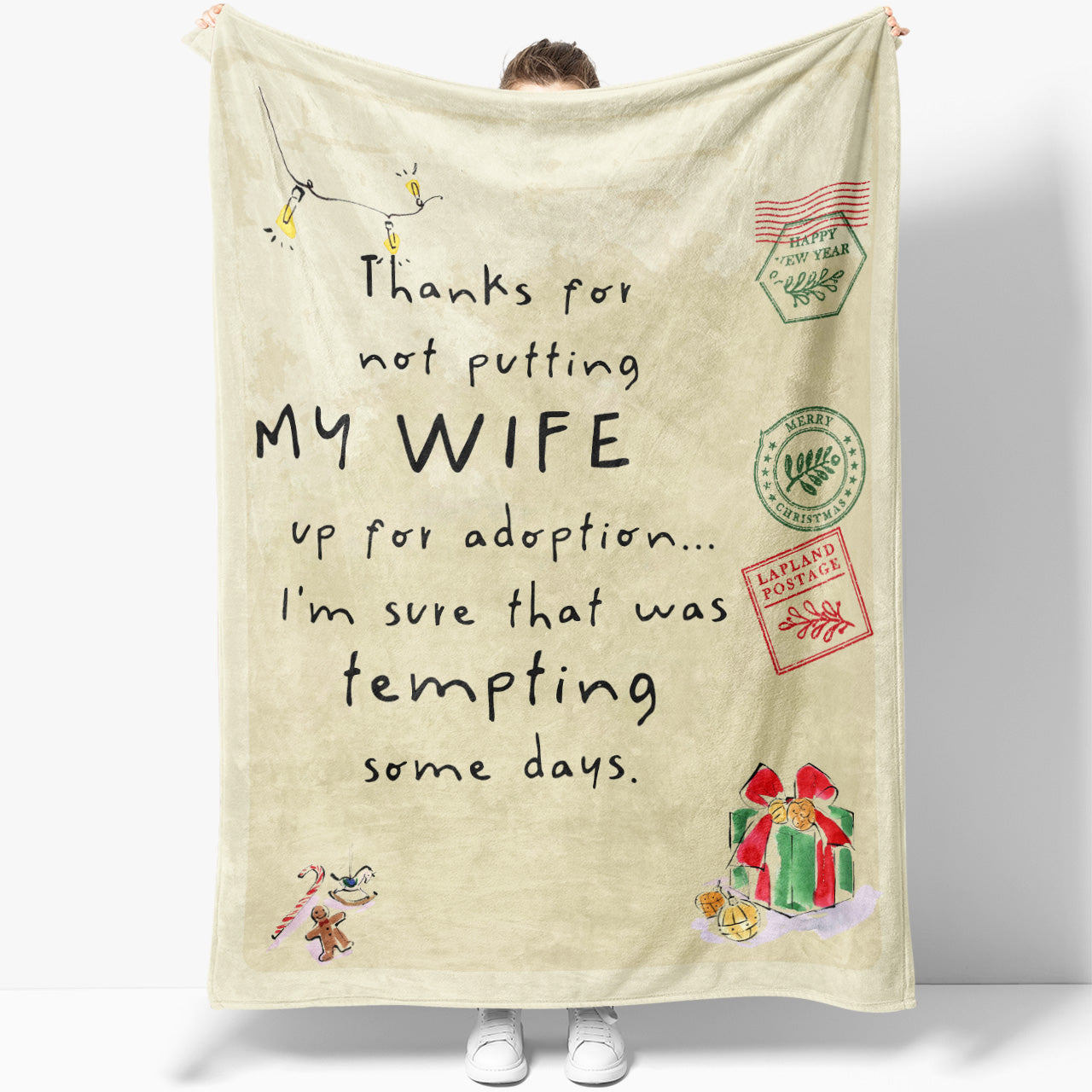 blanket Christmas Gift Ideas for Mother in Law Not Putting My Wife for Adoption from Son in Law 20121104 - Fleece Blanket