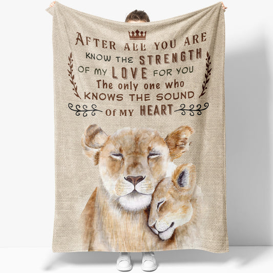 Blanket Mom and Baby Lion Gift Ideas, You're The Only One