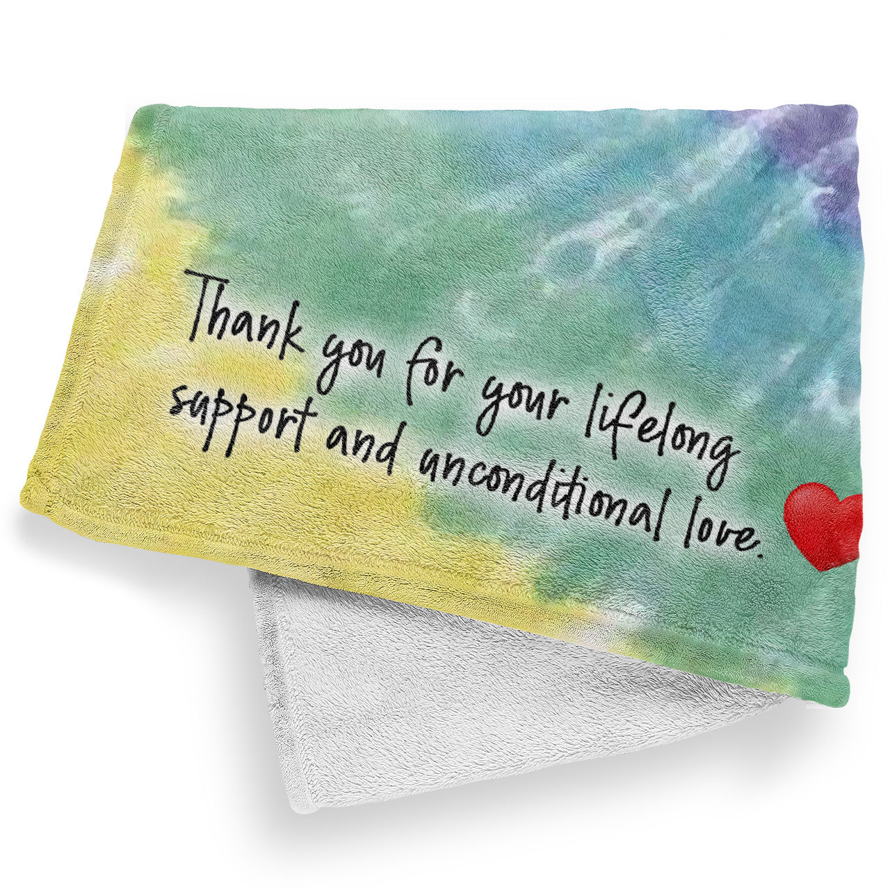 Tie Dye Blanket Gift Ideas For Wife, Custom Personalized Blanket Gift for Mothers Day