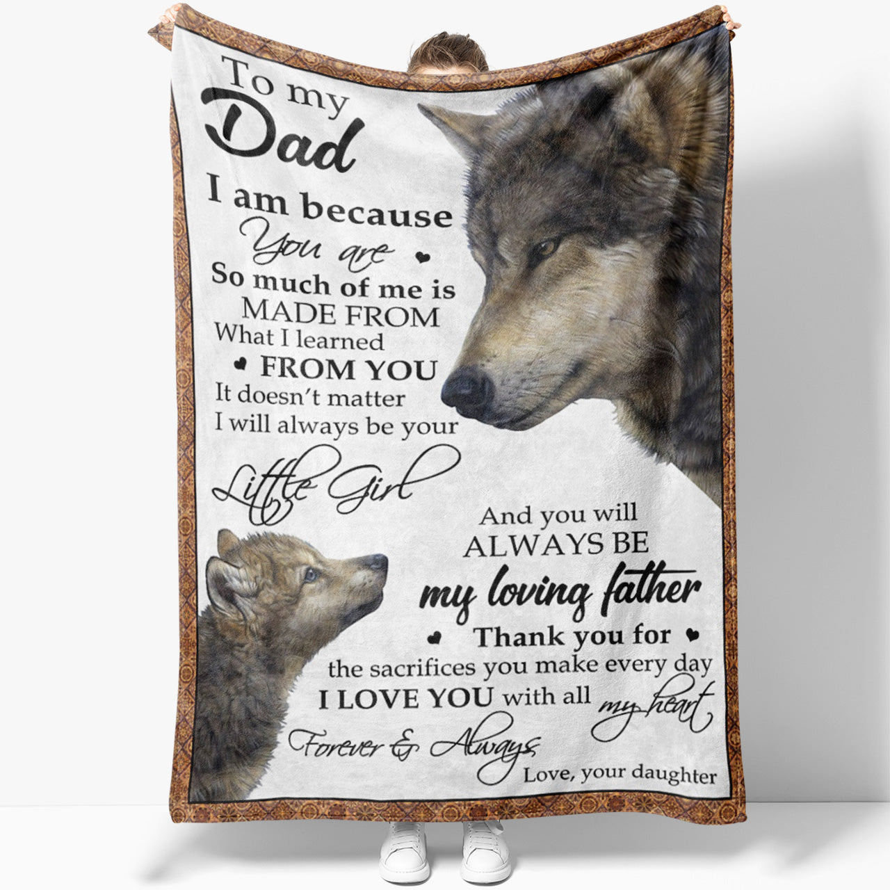 Gifts for Dad Blanket - to My Dad Gift - Birthday Gifts for Dad