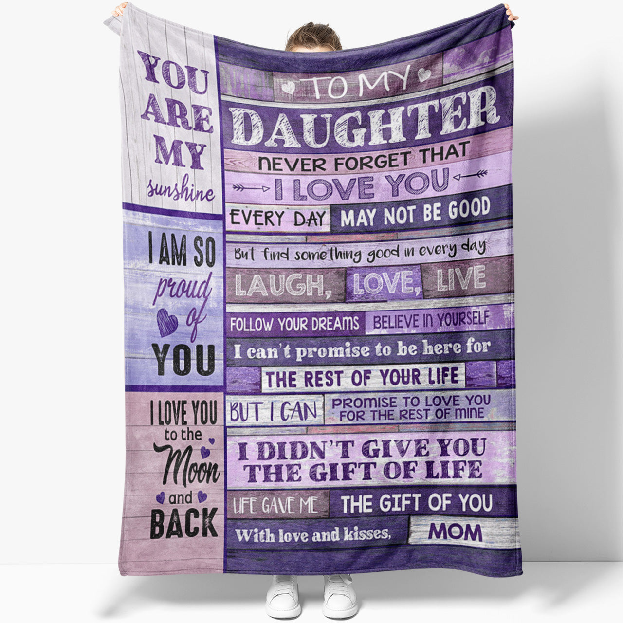 Blanket Gift For Daughter, I Love You Forever