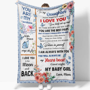 Blanket Gift Ideas For Daughter, Love You Rest of Mine