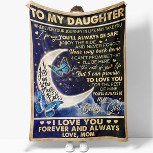 Blanket Gift Ideas For Daughter, I am So Proud of You, Butterfly Floral,