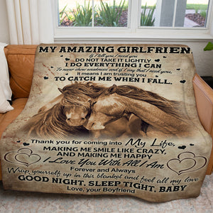 Blanket Gift For Her, Gift For Girlfriend, I Love You, House Love