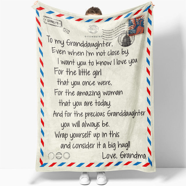 Blanket Gift For Granddaughter, Sweet Gifts For Granddaughter, To Know I Love You