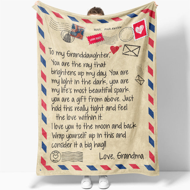 Blanket Gift For Granddaughter, Sweet Gifts For Granddaughter, You Are The Ray