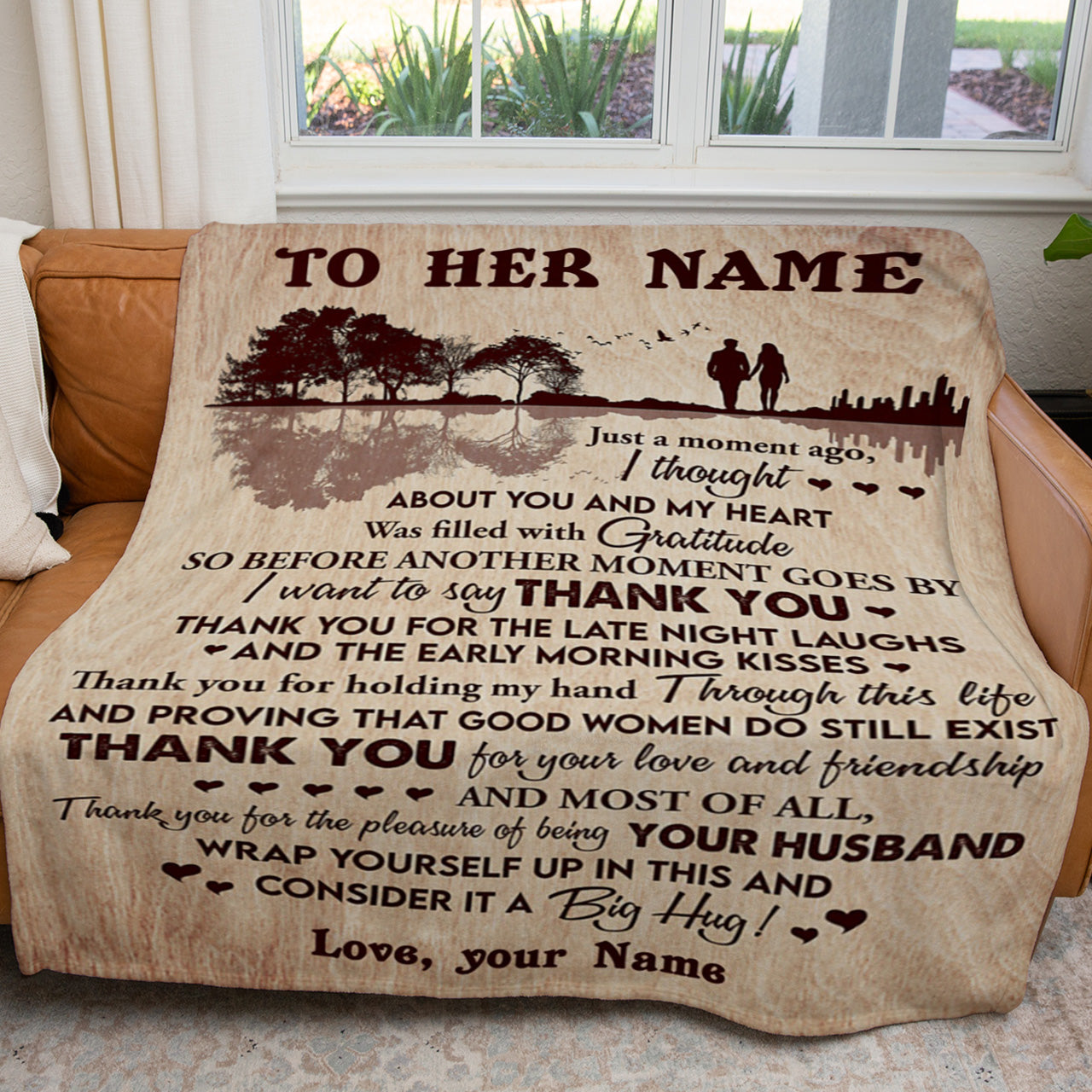 Blanket Gift For Her, Gift Ideas For Women, I Thought About You