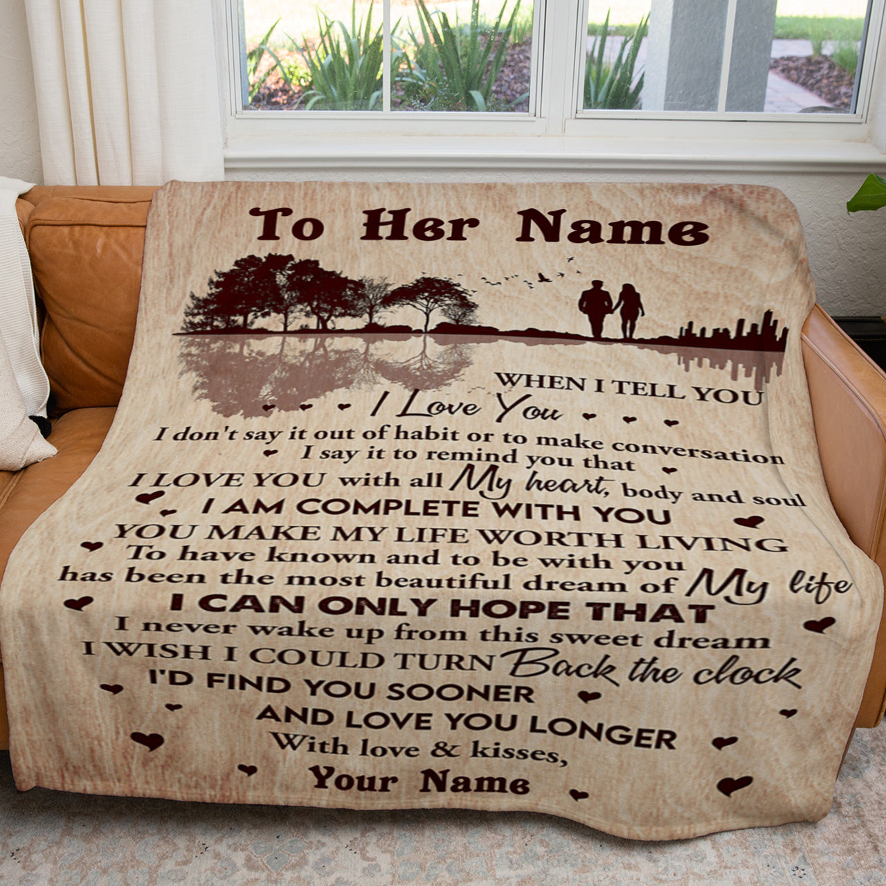 Blanket Gift For Her, Best Gifts For Women, I Love You With All Heart