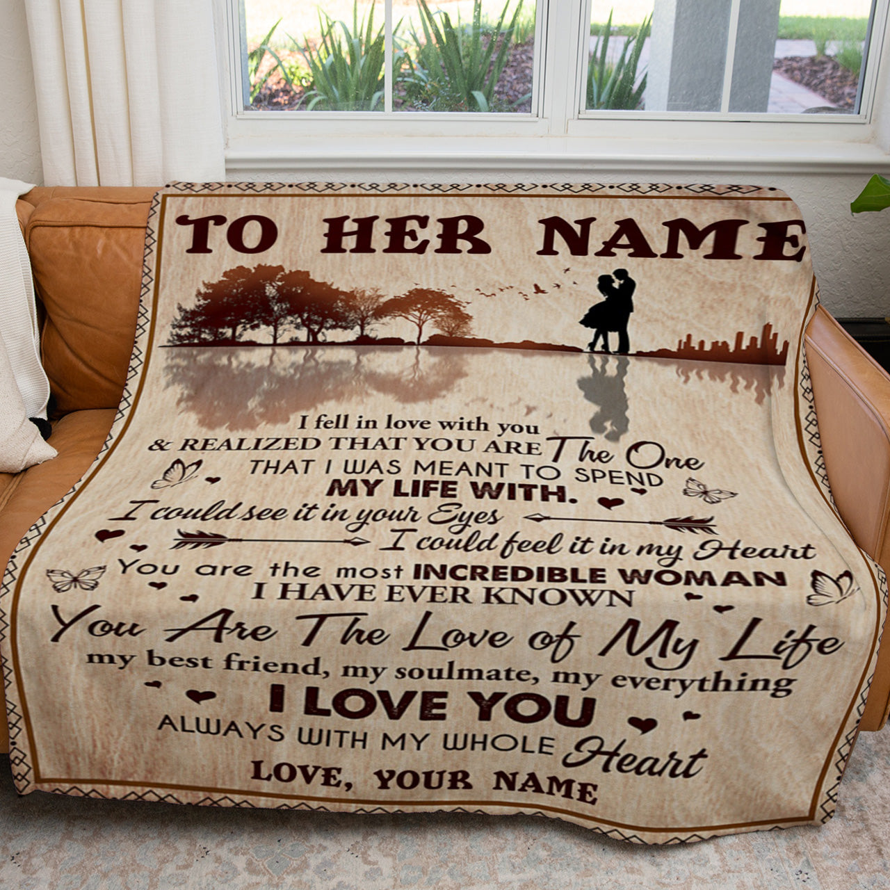 Blanket Gift For Her, Personalized Gifts For Her, You Are the Love