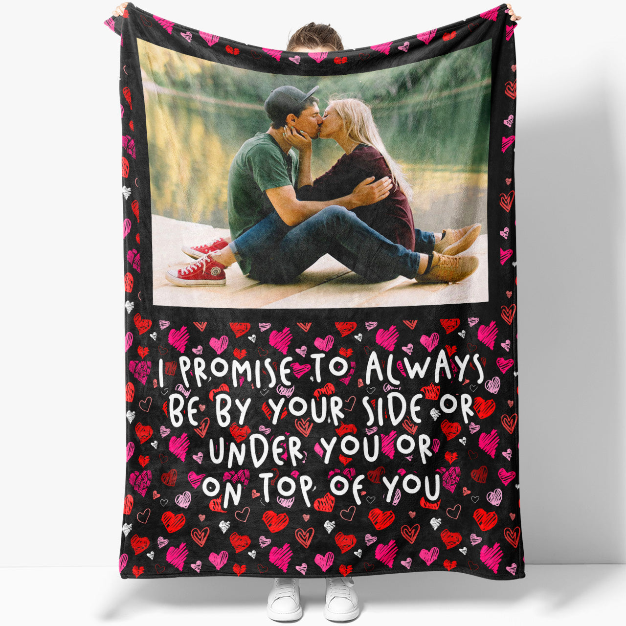 Blanket Gift Ideas For Her Him, Couple Custom Personalized Photo Blanket Gift