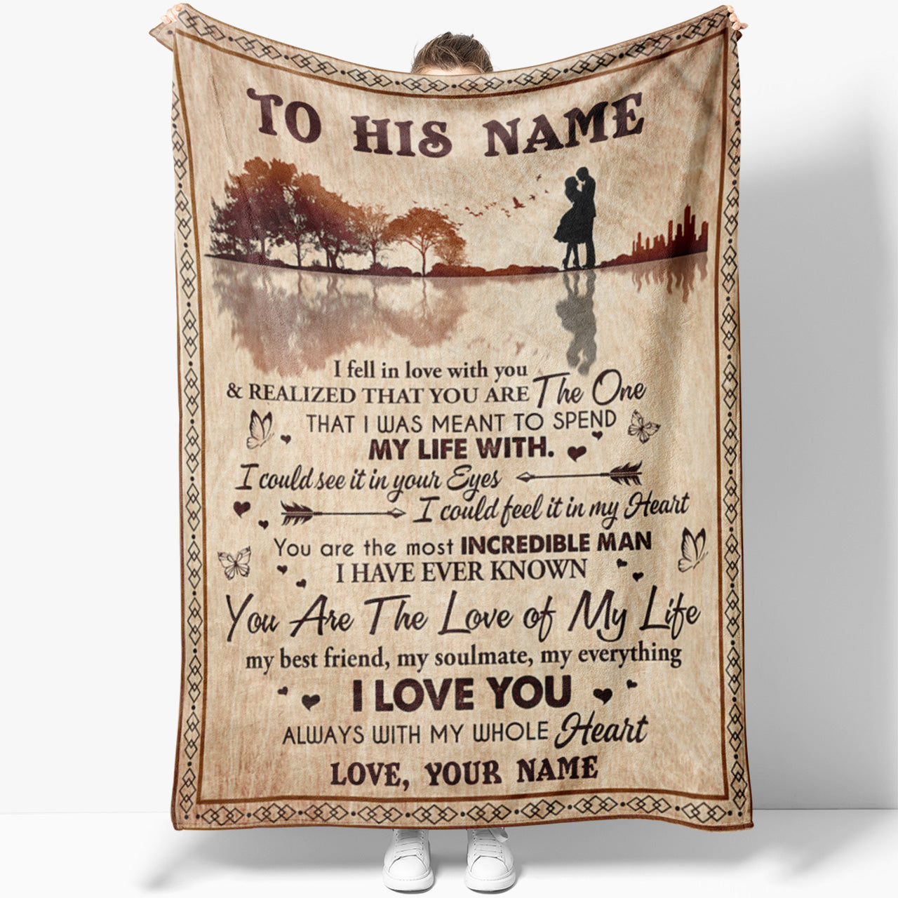 Blanket Gift For Him, Anniversary Gift For Husband, You Are The Love