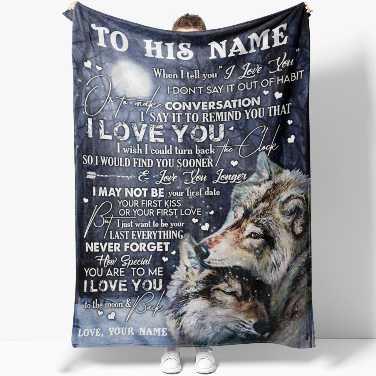Blanket Gift For Him, Anniversary Gifts For Him, It Out of Habit