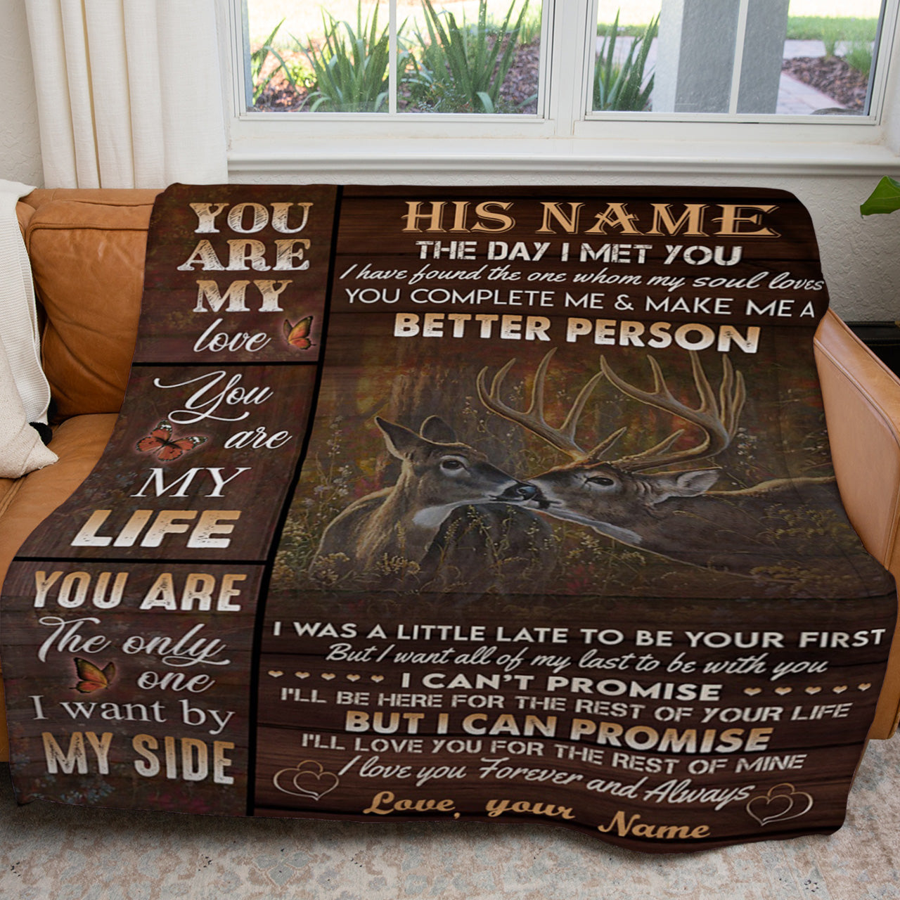 Blanket Gift For Him, Birthday Gifts For Men, You Are My Love