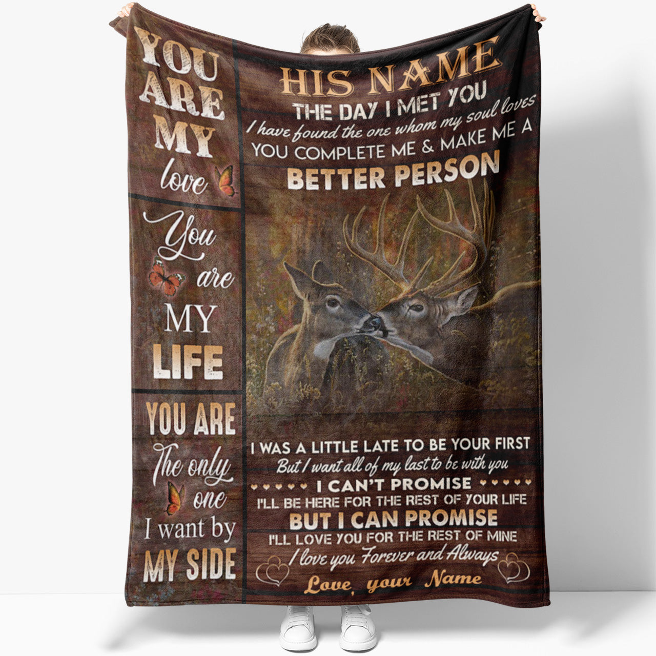 Blanket Gift For Him, Birthday Gifts For Men, You Are My Love