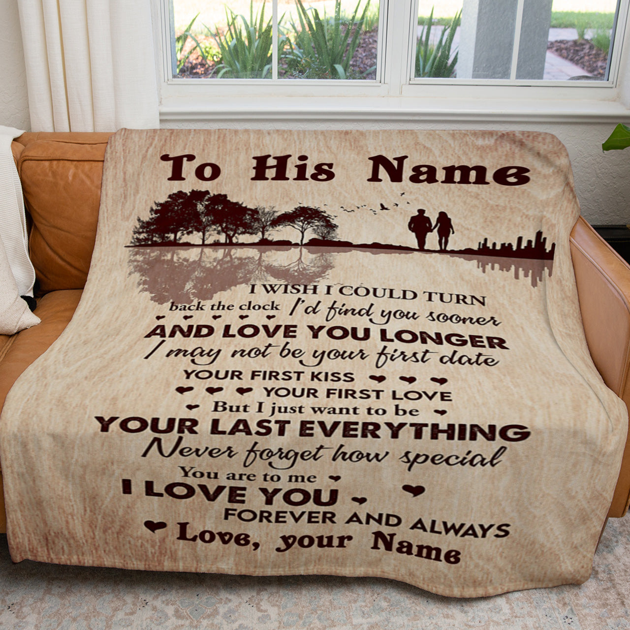 Blanket Gift For Him, Birthday Gift For Husband, Love You Longer,