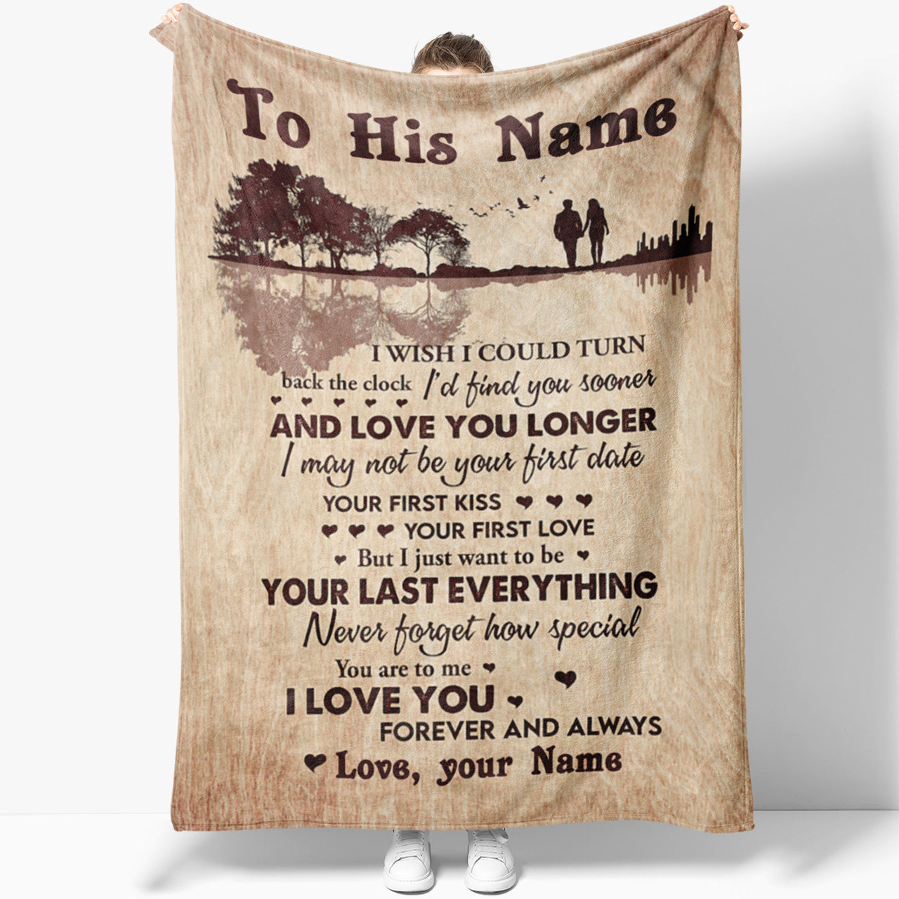 Blanket Gift For Him, Birthday Gift For Husband, Love You Longer,