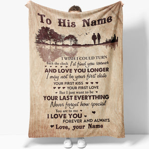 Blanket Gift For Him, Birthday Gift For Husband, Love You Longer,